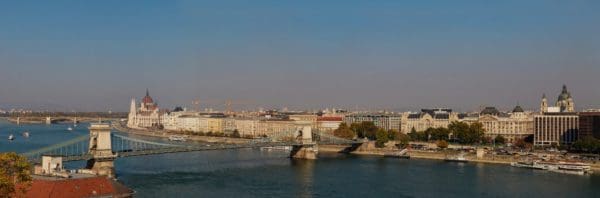 Szechenyi Chain Bridge over Danube, Budapest